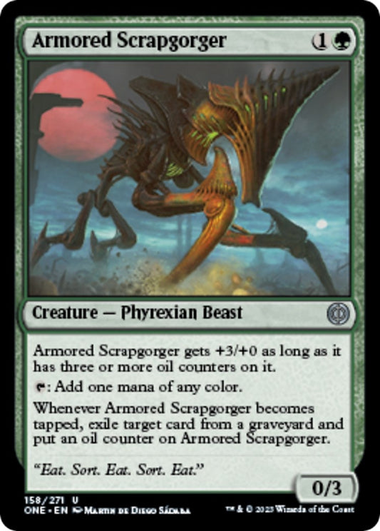 Image for Armored Scrapgorger (158) (Phyrexia: All Will Be One) - Magic: The Gathering