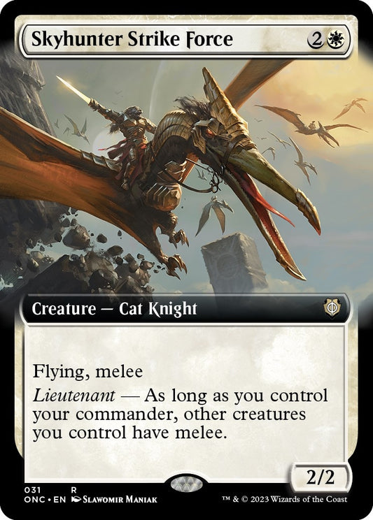 Image for Skyhunter Strike Force (Extended Art) (31) (Commander: Phyrexia: All Will Be One) - Magic: The Gathering