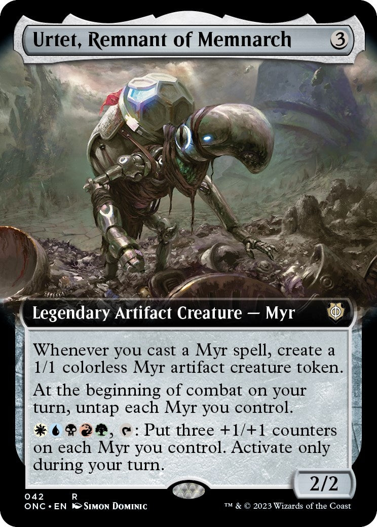 Image for Urtet, Remnant of Memnarch (Extended Art) (42) (Commander: Phyrexia: All Will Be One) - Magic: The Gathering
