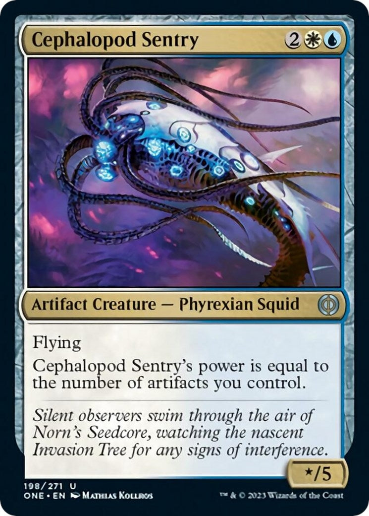 Image for Cephalopod Sentry (198) (Phyrexia: All Will Be One) - Magic: The Gathering
