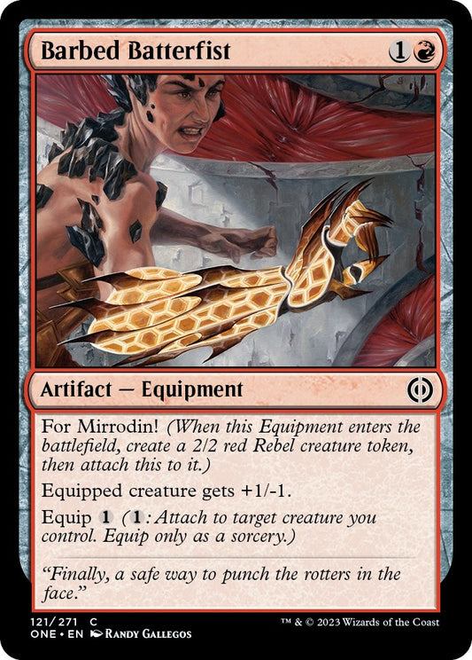 Image for Barbed Batterfist (121) (Phyrexia: All Will Be One) - Magic: The Gathering