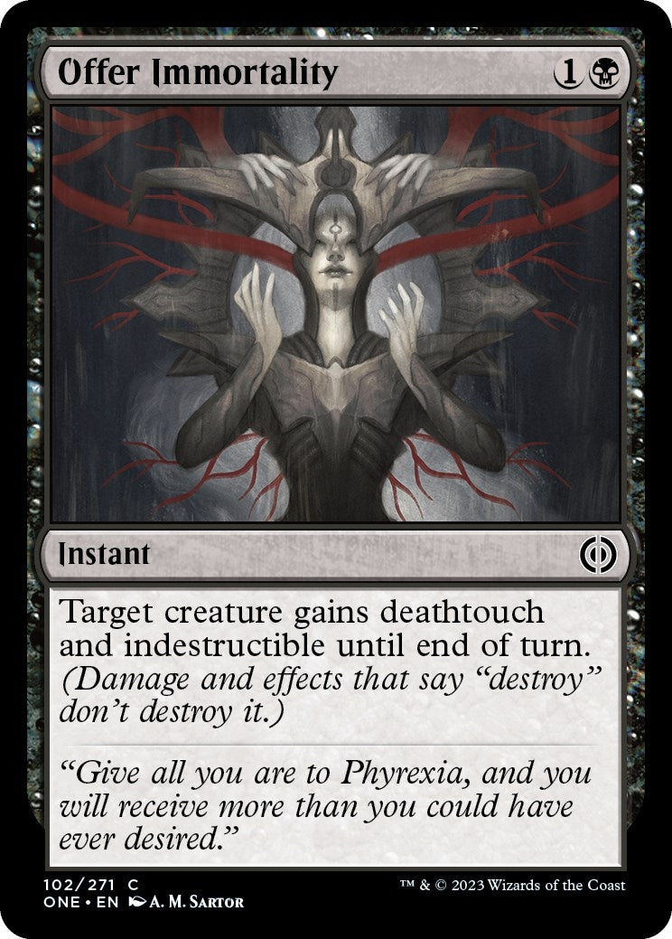 Image for Offer Immortality (102) (Phyrexia: All Will Be One) - Magic: The Gathering