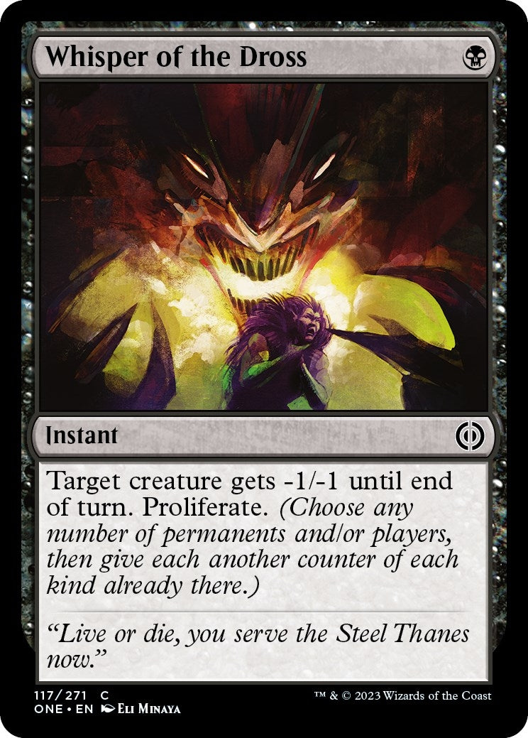 Image for Whisper of the Dross (117) (Phyrexia: All Will Be One) - Magic: The Gathering