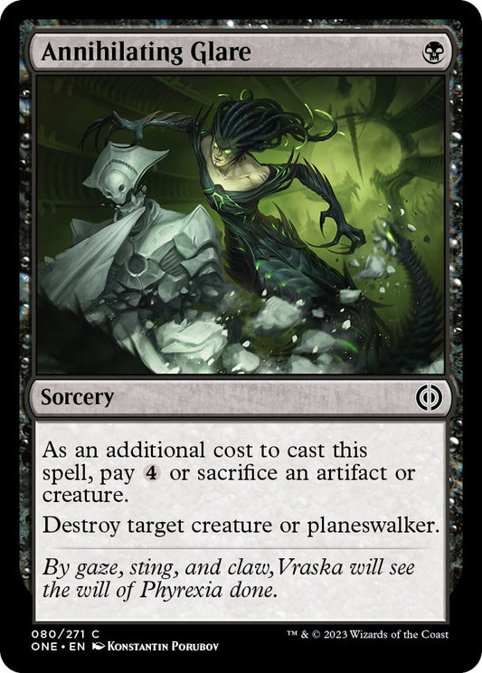 Image for Annihilating Glare (80) (Phyrexia: All Will Be One) - Magic: The Gathering
