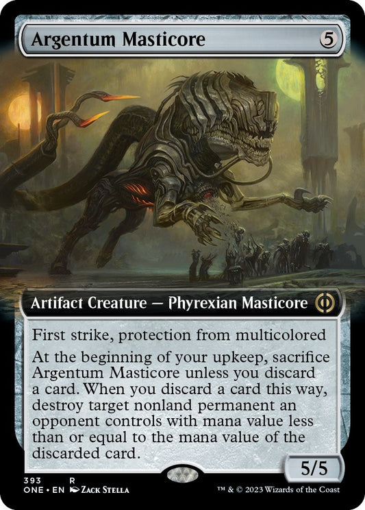 Image for Argentum Masticore (Extended Art) (393) (Phyrexia: All Will Be One) - Magic: The Gathering