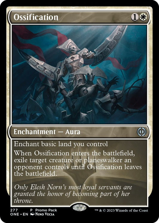 Image for Ossification (277) (Promo Pack: Phyrexia: All Will Be One) - Magic: The Gathering