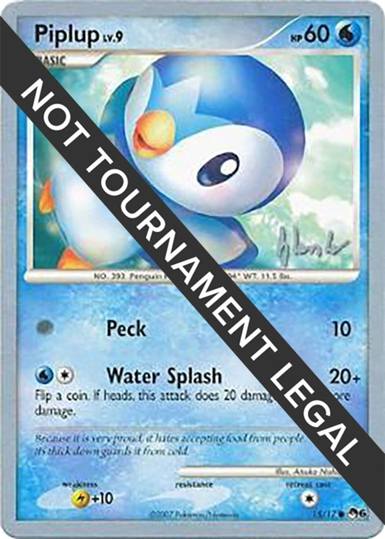 Image for Piplup (15) - 2008 (Dylan Lefavour) (15/17) (World Championship Decks) - Pokemon