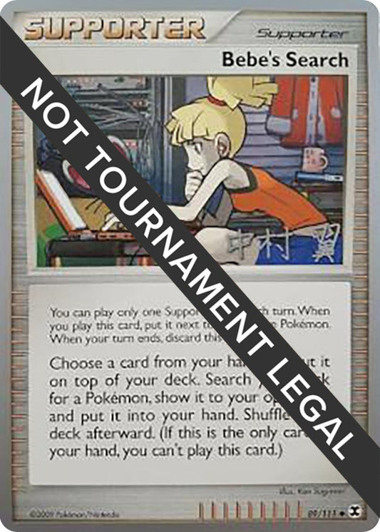 Image for Bebe's Search - 2009 (Tsubasa Nakamura) (89/111) (World Championship Decks) - Pokemon