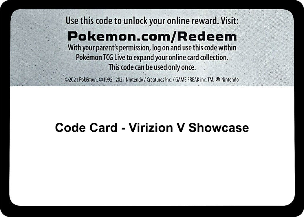 Image for Code Card - Virizion V Showcase (Miscellaneous Cards & Products) - Pokemon