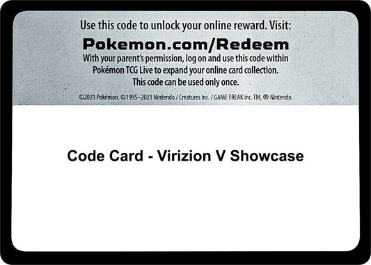 Image for Code Card - Virizion V Showcase (Miscellaneous Cards & Products) - Pokemon