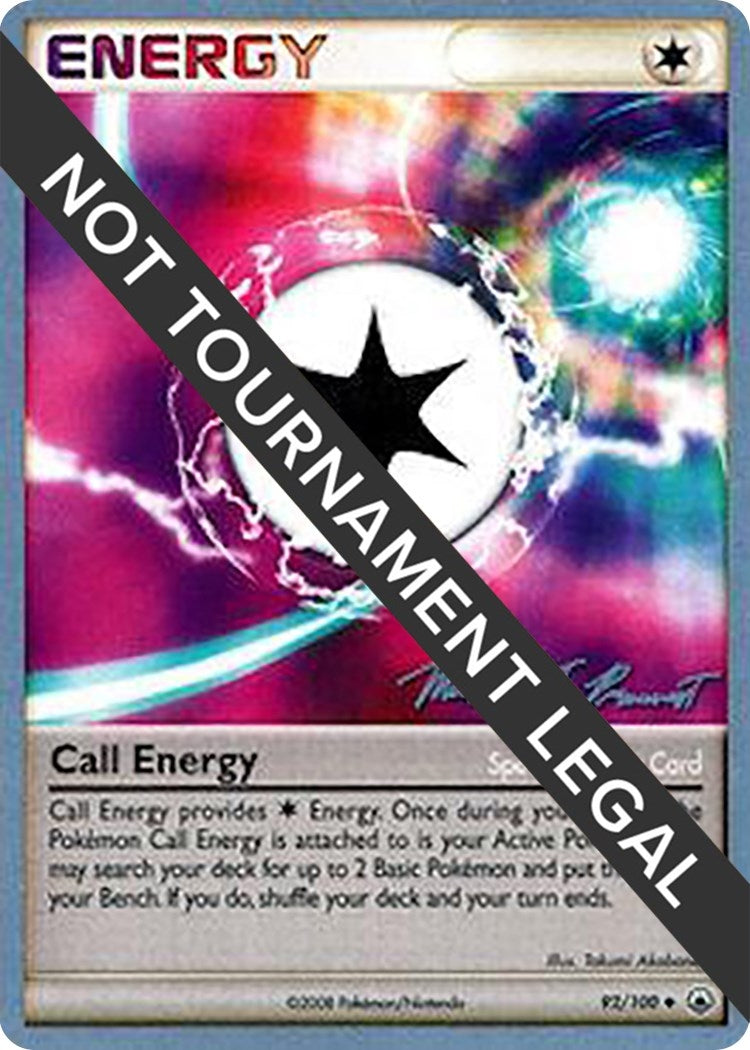Image for Call Energy - 2010 (Michael Pramawat) (92/100) (World Championship Decks) - Pokemon