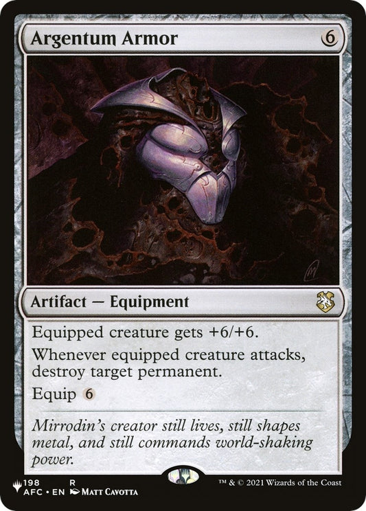 Image for Argentum Armor (198/062) (The List Reprints) - Magic: The Gathering
