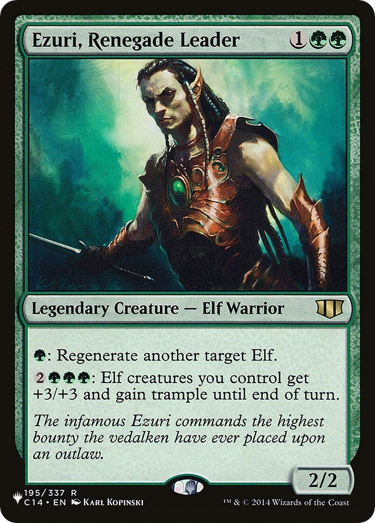 Image for Ezuri, Renegade Leader (195/337) (The List Reprints) - Magic: The Gathering