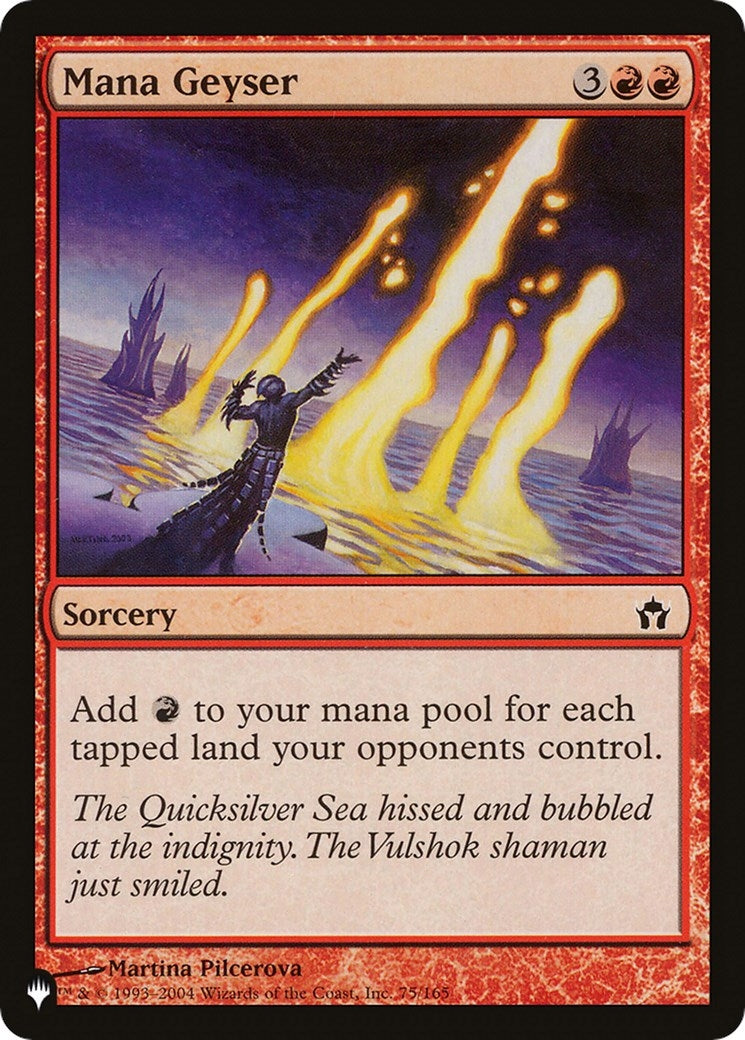 Image for Mana Geyser (75/165) (The List Reprints) - Magic: The Gathering