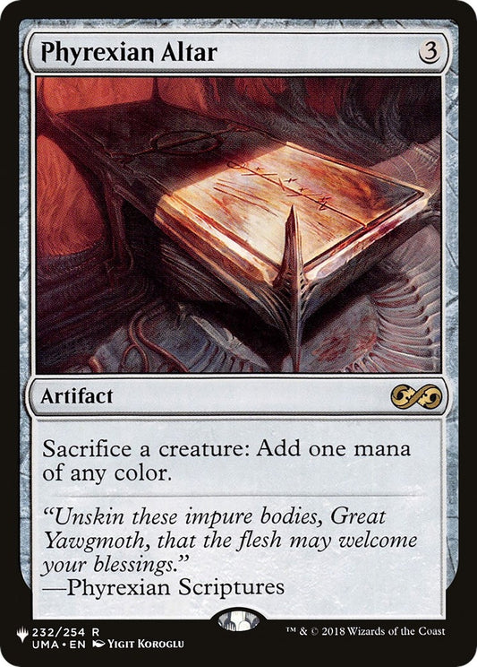 Image for Phyrexian Altar (232/254) (The List Reprints) - Magic: The Gathering