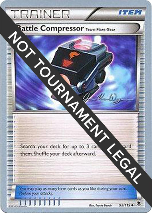 Image for Battle Compressor (Team Flare Gear) - 2015 (Jacob Van Wagner) (92/119) (World Championship Decks) - Pokemon