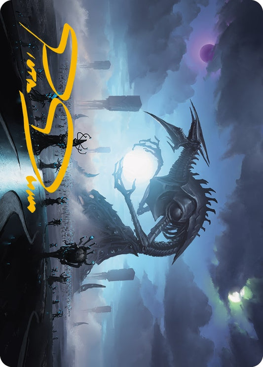 Image for Blue Sun's Twilight Art Card (Gold-Stamped Signature) (13) (Art Series: Phyrexia: All Will Be One) - Magic: The Gathering