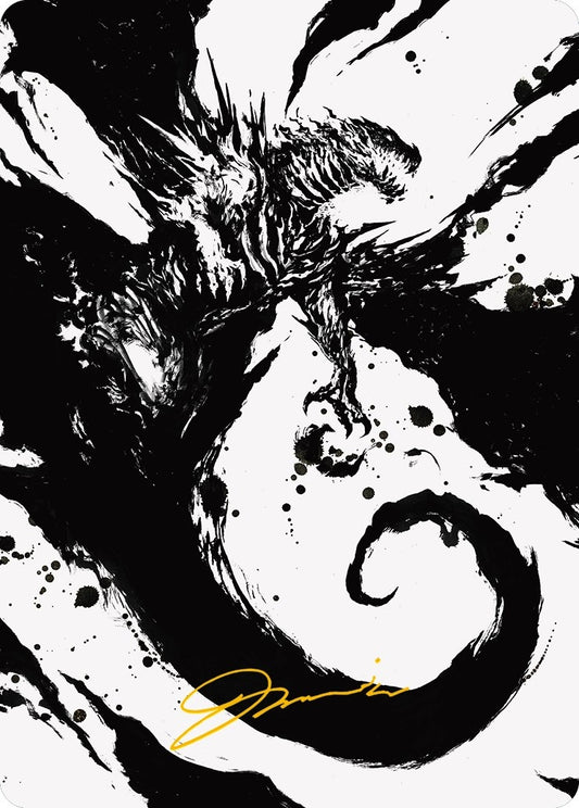 Image for Capricious Hellraiser Art Card (Gold-Stamped Signature) (73) (Art Series: Phyrexia: All Will Be One) - Magic: The Gathering