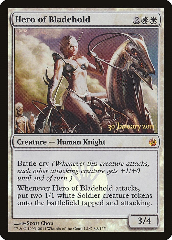 Image for Hero of Bladehold (8) (Prerelease Cards) - Magic: The Gathering