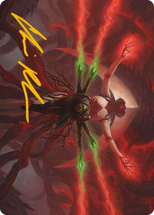 Image for All Will Be One Art Card (Gold-Stamped Signature) (25) (Art Series: Phyrexia: All Will Be One) - Magic: The Gathering