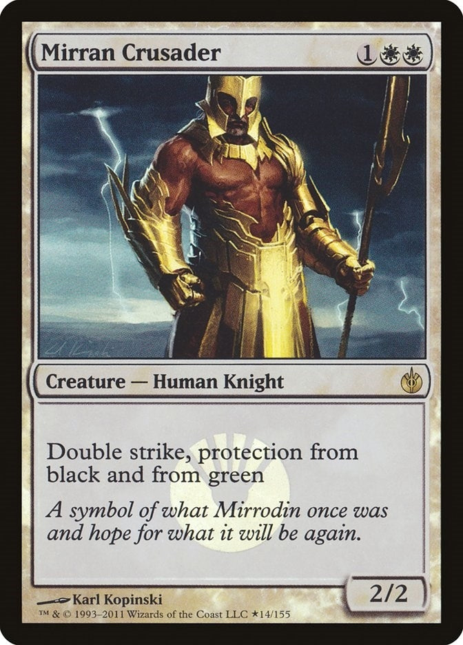 Image for Mirran Crusader (14) (Buy-A-Box Promos) - Magic: The Gathering