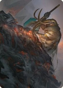 Image for Against All Odds Art Card (1) (Art Series: Phyrexia: All Will Be One) - Magic: The Gathering