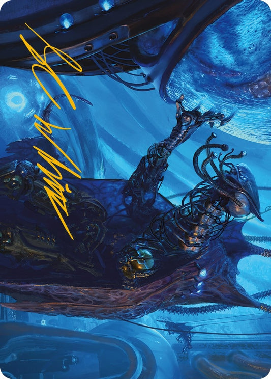 Image for Atmosphere Surgeon Art Card (Gold-Stamped Signature) (12) (Art Series: Phyrexia: All Will Be One) - Magic: The Gathering