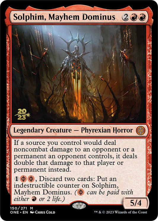 Image for Solphim, Mayhem Dominus (150) (Prerelease Cards) - Magic: The Gathering
