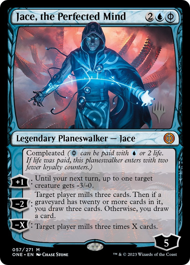 Image for Jace, the Perfected Mind (57) (Promo Pack: Phyrexia: All Will Be One) - Magic: The Gathering