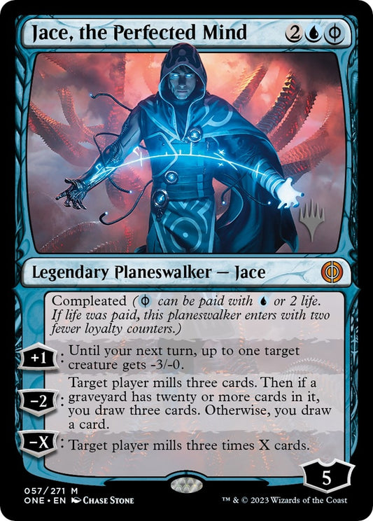 Image for Jace, the Perfected Mind (57) (Promo Pack: Phyrexia: All Will Be One) - Magic: The Gathering