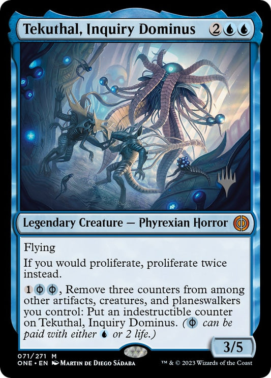 Image for Tekuthal, Inquiry Dominus (71) (Promo Pack: Phyrexia: All Will Be One) - Magic: The Gathering
