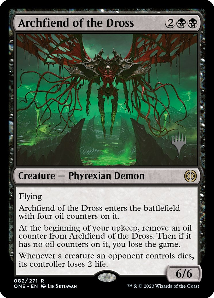 Image for Archfiend of the Dross (82) (Promo Pack: Phyrexia: All Will Be One) - Magic: The Gathering