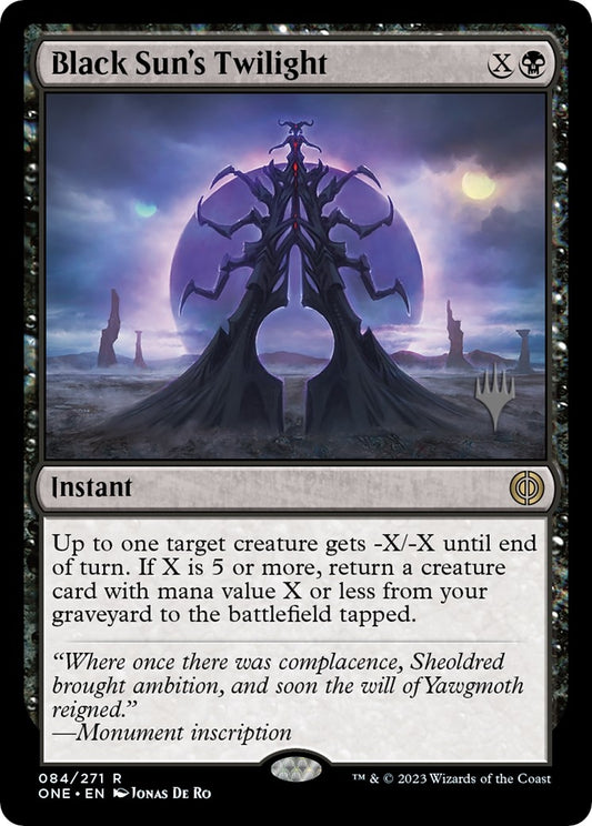 Image for Black Sun's Twilight (84) (Promo Pack: Phyrexia: All Will Be One) - Magic: The Gathering