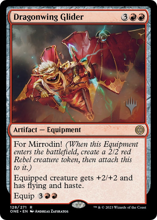 Image for Dragonwing Glider (128) (Promo Pack: Phyrexia: All Will Be One) - Magic: The Gathering