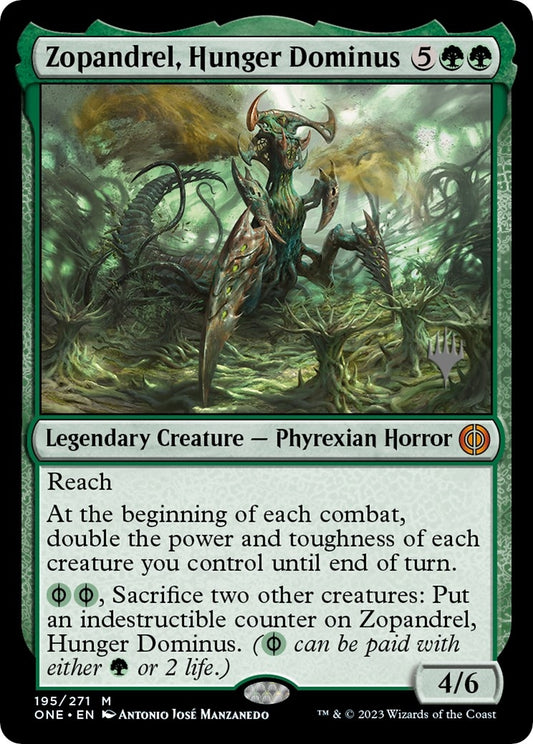 Image for Zopandrel, Hunger Dominus (195) (Promo Pack: Phyrexia: All Will Be One) - Magic: The Gathering