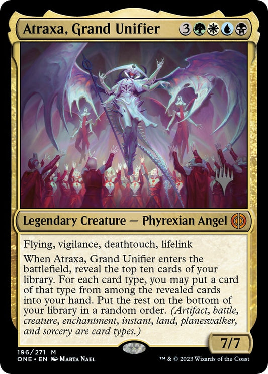Image for Atraxa, Grand Unifier (196) (Promo Pack: Phyrexia: All Will Be One) - Magic: The Gathering