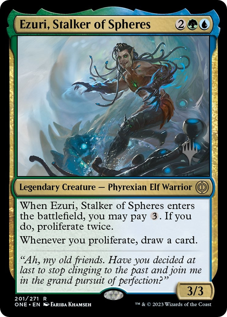 Image for Ezuri, Stalker of Spheres (201) (Promo Pack: Phyrexia: All Will Be One) - Magic: The Gathering