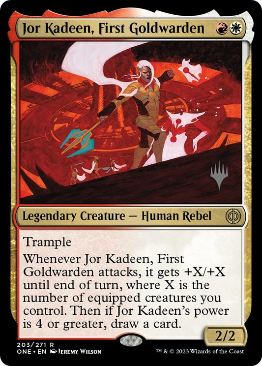 Image for Jor Kadeen, First Goldwarden (203) (Promo Pack: Phyrexia: All Will Be One) - Magic: The Gathering