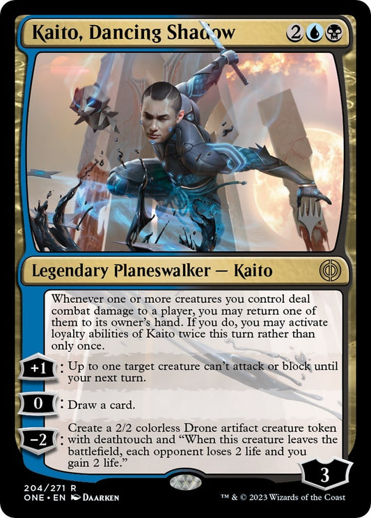 Image for Kaito, Dancing Shadow (204) (Promo Pack: Phyrexia: All Will Be One) - Magic: The Gathering