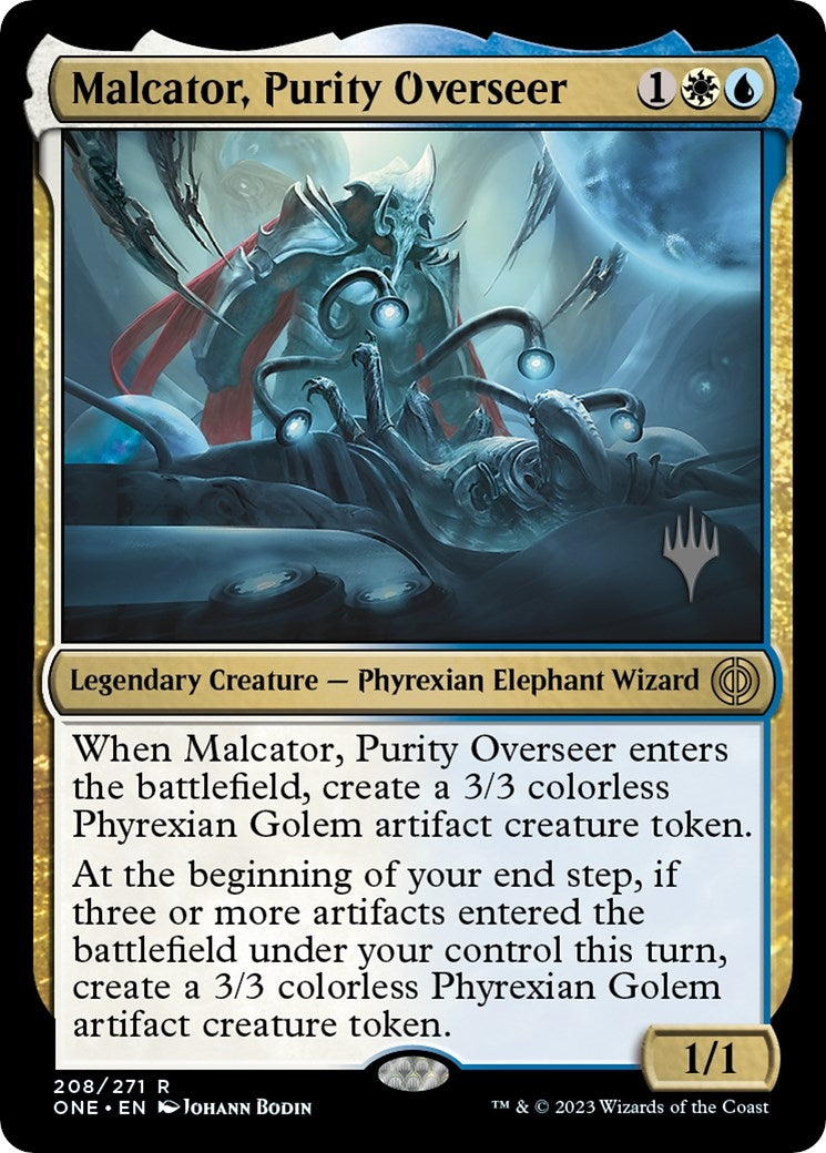 Image for Malcator, Purity Overseer (208) (Promo Pack: Phyrexia: All Will Be One) - Magic: The Gathering