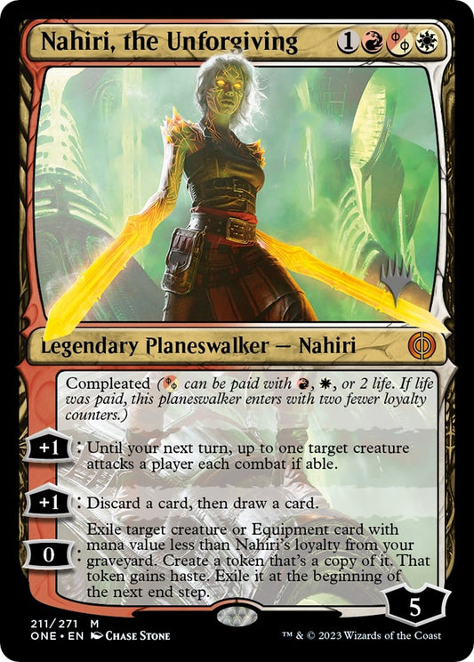 Image for Nahiri, the Unforgiving (211) (Promo Pack: Phyrexia: All Will Be One) - Magic: The Gathering