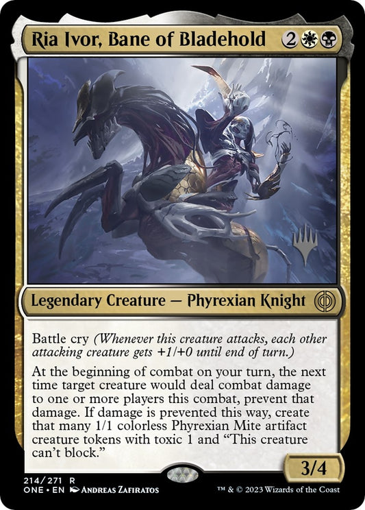 Image for Ria Ivor, Bane of Bladehold (214) (Promo Pack: Phyrexia: All Will Be One) - Magic: The Gathering