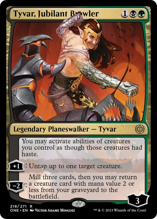 Image for Tyvar, Jubilant Brawler (218) (Promo Pack: Phyrexia: All Will Be One) - Magic: The Gathering