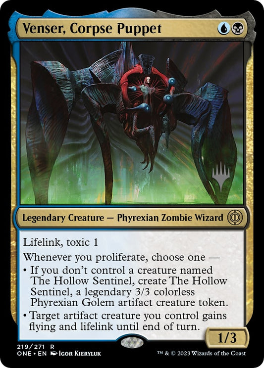 Image for Venser, Corpse Puppet (219) (Promo Pack: Phyrexia: All Will Be One) - Magic: The Gathering