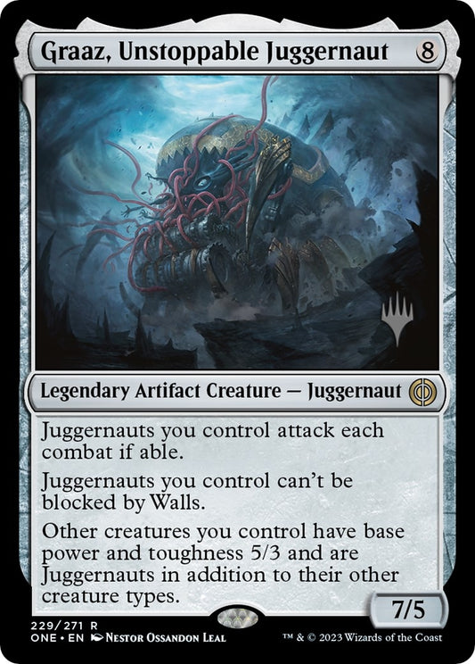 Image for Graaz, Unstoppable Juggernaut (229) (Promo Pack: Phyrexia: All Will Be One) - Magic: The Gathering