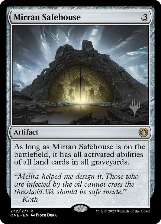 Image for Mirran Safehouse (232) (Promo Pack: Phyrexia: All Will Be One) - Magic: The Gathering