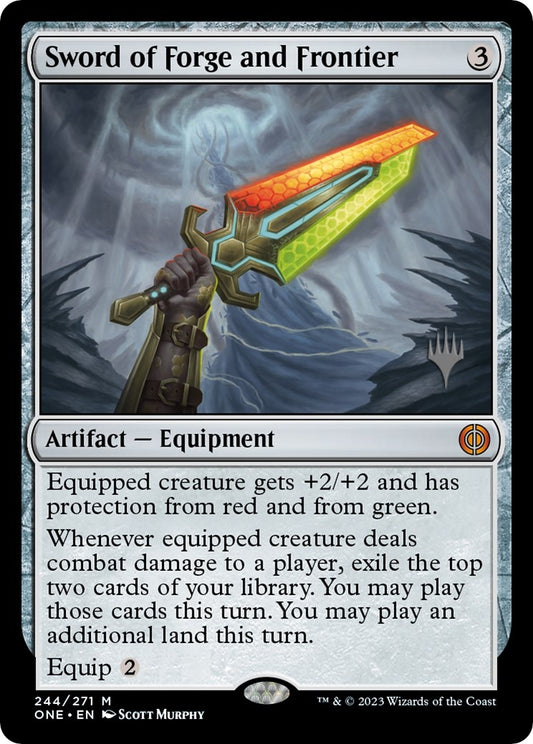 Image for Sword of Forge and Frontier (244) (Promo Pack: Phyrexia: All Will Be One) - Magic: The Gathering