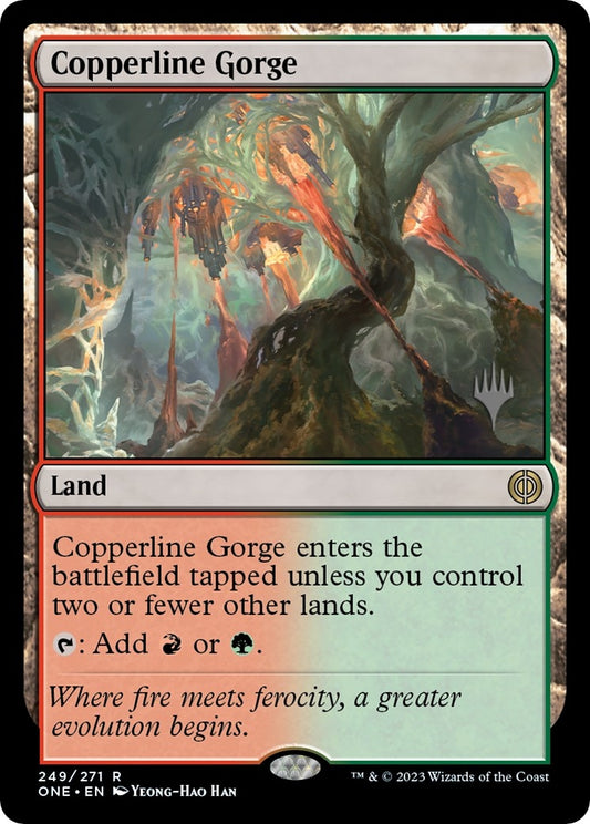 Image for Copperline Gorge (249) (Promo Pack: Phyrexia: All Will Be One) - Magic: The Gathering