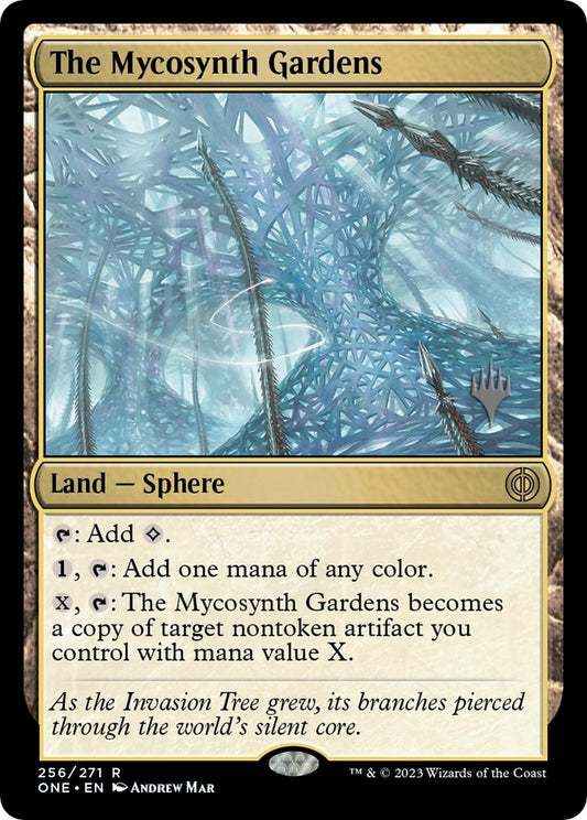 Image for The Mycosynth Gardens (256) (Promo Pack: Phyrexia: All Will Be One) - Magic: The Gathering