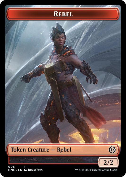 Image for Rebel // Phyrexian Germ Double-sided Token (Phyrexia: All Will Be One) - Magic: The Gathering